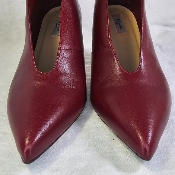 Corrina Genuine Napa Leather 3” High Vamp Pump EU39.5 US9.5 Black Raspberry - Picture 4 of 14
